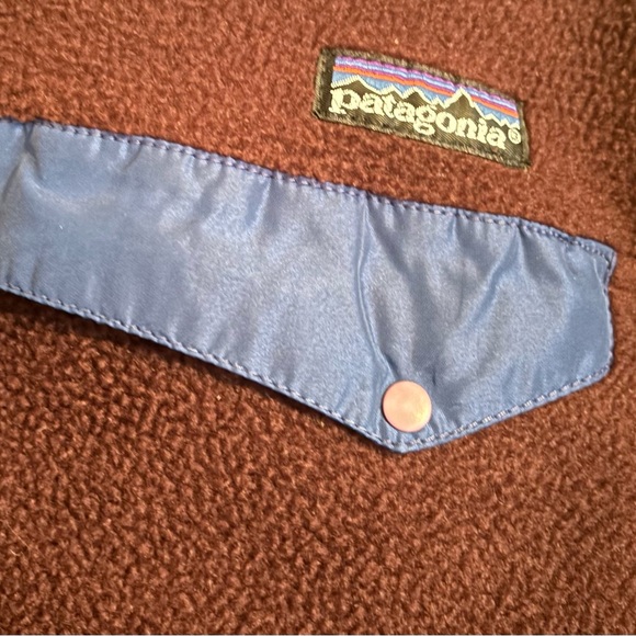 Patagonia Synchilla Vintage snap pullover maroon burgundy medium - Picture 3 of 6